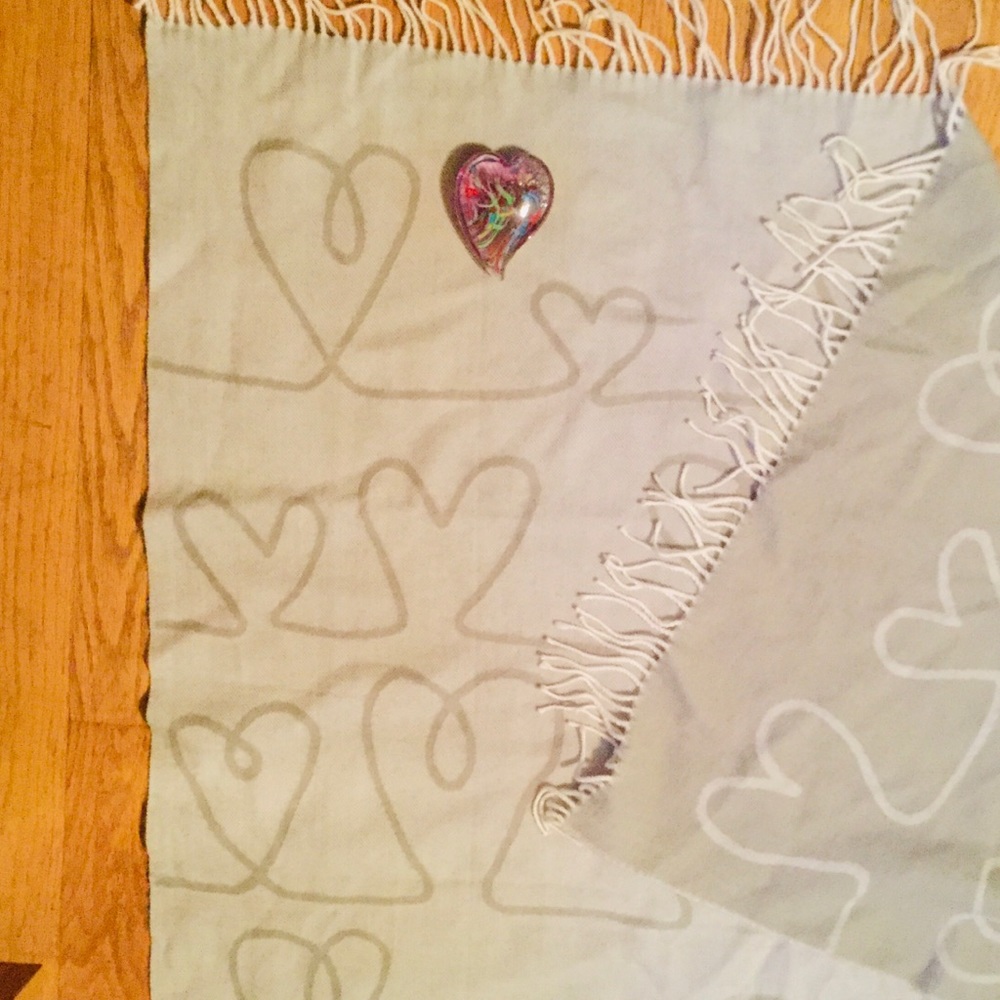 ⚜️ THROW-Abstract HEARTS REVERSIBLE COZY & SOFT EPLC